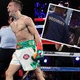 WATCH: Shadow-boxing Conor McGregor led away from Michael Conlan’s corner by security