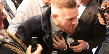 Conor McGregor roars into ESPN reporter’s face at ringside of Michael Conlan’s pro debut