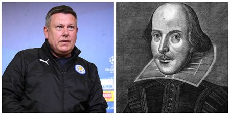 Leicester midfielder actually quotes William Shakespeare after his namesake’s heroics