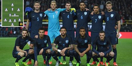 The England team to play Lithuania appears to have been leaked