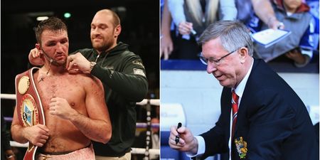 Sir Alex Ferguson sent Hughie Fury a letter ahead of upcoming world title fight