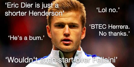 Manchester United fans react to £40m Eric Dier story