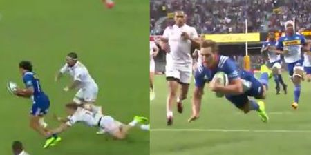 Super Rugby game produces arguably the best off-load ever