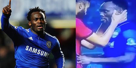 Furious Michael Essien’s reaction to having a ball blasted at him is straight from your primary school playground