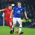 Everton fans unfurl quality banner for the injured Seamus Coleman