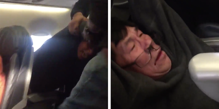 WATCH: Shocking video shows passenger being forcibly dragged from overbooked plane