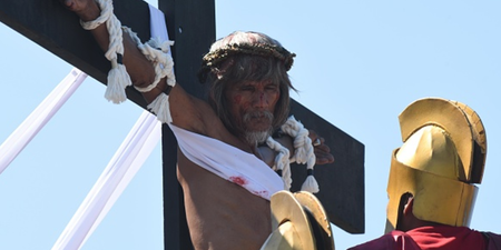 Astonishing pictures from the Philippines show Christians being nailed to crosses in Good Friday ritual