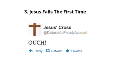 If The Stations Of The Cross were live tweeted, this is how it probably would’ve gone down
