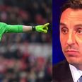 Gary Neville made his opinion of Brad Guzan perfectly clear during half-time analysis