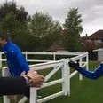 Jamie Vardy takes the piss out of Kasper Schmeichel after father shows up at Leicester training