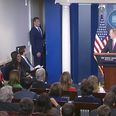 Watch: NFL star Rob Gronkowski gatecrashes a Sean Spicer press briefing at the White House