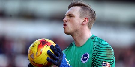 Brighton goalkeeper scores two own goals in 20 minutes and neither were his fault