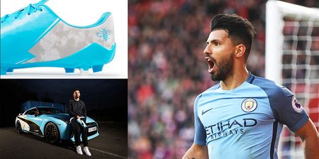 Sergio Agüero will be wearing a special pair of customised boots for the Manchester derby