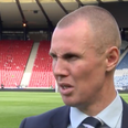 Celebrating Celtic fans nearly drown out Kenny Miller’s post-match interview