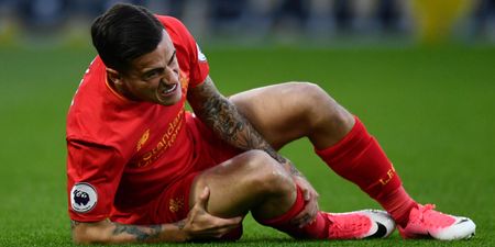 Liverpool fans fear the worst as they see Philippe Coutinho limp off again