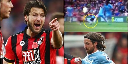 Harry Arter extremely lucky to escape a red card for crunching tackle on Joe Allen