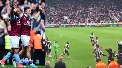 Watch St James’ Park react as late Grealish goal hands Newcastle the Championship title