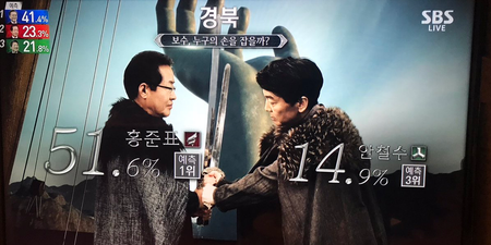 WATCH: South Korea’s incredible Game of Thrones-themed election coverage