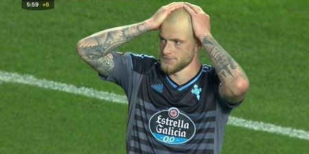 John Guidetti surely regrets his pre-match comments after his last second miss against Manchester United