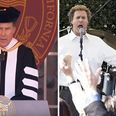Will Ferrell sings ‘I will always love you’ to university students during graduation speech
