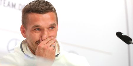 Arsenal fans are lapping up Lukas Podolski’s latest piece of trolling