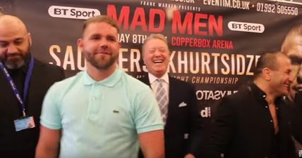 Billy Joe Saunders leaves entire room in stitches with hilarious moment at press conference