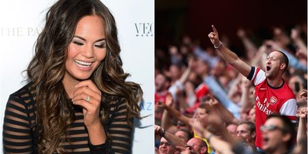 Chrissy Teigen just got wind of THAT famous Arsenal fan argument and she is understandably gobsmacked