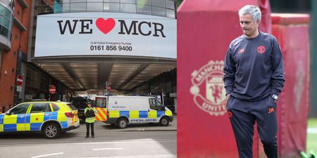 Jose Mourinho expresses his sadness at Manchester Arena attack