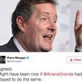 Piers Morgan slated for criticising Ariana Grande following Manchester attack