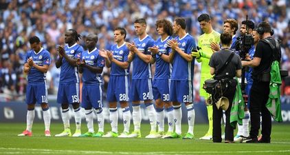 Chelsea players forgot to wear their black armbands in the first half of the FA Cup final