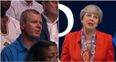 Audience member makes it known what he thinks of Theresa May’s NHS views