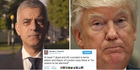 Mayor of London perfectly shuts down Trump’s moronic tweet about the London terror attacks