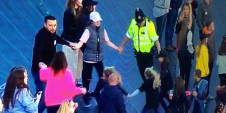 Policeman dancing ‘Ring Around the Rosie’ with kids is the spirit of One Love Manchester