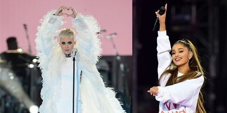 Katy Perry’s One Love Manchester outfit featured pictures of the victims of the arena attack