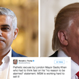 Donald Trump attempts to have a pop at Mayor of London Sadiq Khan… again