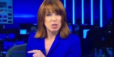 Only Kay Burley could get away with this piece of improvisation on live TV