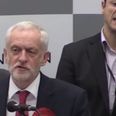 UKIP candidate mouths ‘terrorist sympathiser’ behind Corbyn’s back as he delivers speech
