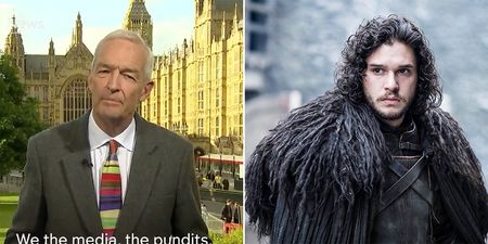 WATCH: Guess what Game of Thrones joke Jon Snow made about the General Election result