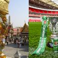 Confused football fans react to the news that the League Cup draw is to be held in Bangkok
