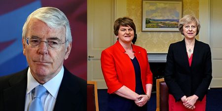 Former PM John Major urges Theresa May to withdraw from DUP deal