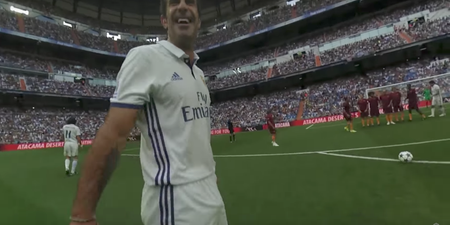 Roberto Carlos wore a camera on his shirt during a legends game – and the footage is incredible
