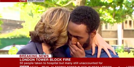 Grenfell Tower resident breaks down as he describes people jumping from burning building