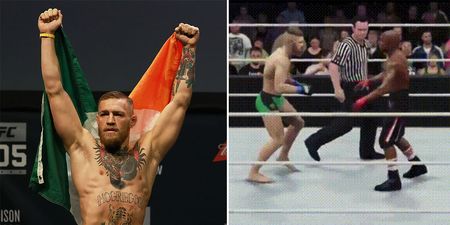 Someone has simulated McGregor v Mayweather in WWE 2K17, and it’s perfect