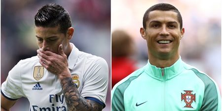 Cristiano Ronaldo had a ruthless response to James Rodriguez’s new haircut