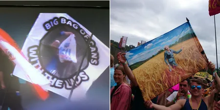 The best and funniest flags spotted at Glastonbury 2017