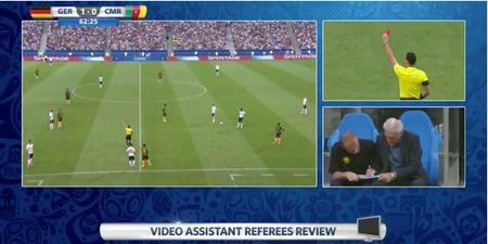 Watch: Video Referee madness as the wrong Cameroon player gets sent off against Germany at the Confederations Cup