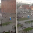 Video shows portable toilets ‘chasing’ people through the streets of Moscow