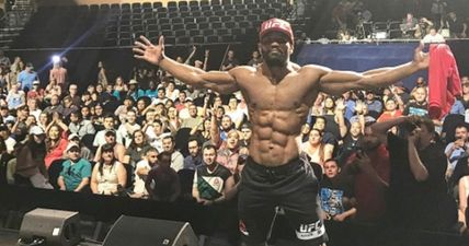 Athletic freak Yoel Romero did freaky things at the UFC 213 open workouts