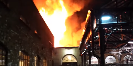 A large fire has been brought under control in London’s Camden Market
