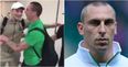 Scott Brown was not happy after Rangers fans pulled this prank on him